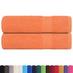 vidaXL Prosoape de mână 2 buc Portocaliu 50x100cm 360 g/m² 100% bumbac vidaXL Prosoape de mână 2 buc Portocaliu 50x100cm 360 g/m² 100% bumbac