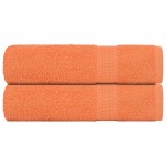 vidaXL Prosoape de mână 2 buc Portocaliu 50x100cm 360 g/m² 100% bumbac vidaXL Prosoape de mână 2 buc Portocaliu 50x100cm 360 g/m² 100% bumbac