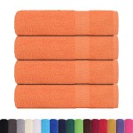 vidaXL Prosoape de baie 4 buc Portocaliu 360 g/m² 100% bumbac vidaXL Prosoape de baie 4 buc Portocaliu 360 g/m² 100% bumbac