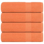 vidaXL Prosoape de baie 4 buc Portocaliu 360 g/m² 100% bumbac vidaXL Prosoape de baie 4 buc Portocaliu 360 g/m² 100% bumbac