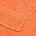 vidaXL Prosoape 10 buc Portocaliu 100x200 cm 360 g/m² 100% bumbac