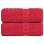 vidaXL Prosoape de baie 2 buc. FROGN Roșu 30x30 cm 100% bumbac vidaXL Prosoape de baie 2 buc. FROGN Roșu 30x30 cm 100% bumbac