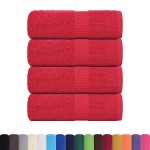 vidaXL Prosoape de baie 4 buc. FROGN Roșu 30x30 cm 100% bumbac vidaXL Prosoape de baie 4 buc. FROGN Roșu 30x30 cm 100% bumbac