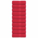 vidaXL Prosoape de baie, FROGN, 10 buc., roșu, 30x30 cm, 360 g/m²