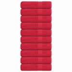 vidaXL Prosoape de duș, FROGN, 10 buc., roșu, 70x140 cm, 360 g/m²