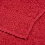 vidaXL Prosoape de baie, FROGN, 4 buc., roșu, 100x150 cm, 360 g/m²