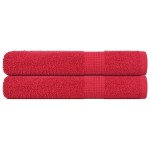 vidaXL Prosoape pentru saună 2 buc Roșu 80x200 cm 360 g/m² 100% bumbac vidaXL Prosoape pentru saună 2 buc Roșu 80x200 cm 360 g/m² 100% bumbac