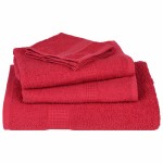 vidaXL Prosoape pentru saună 2 buc Roșu 80x200 cm 360 g/m² 100% bumbac vidaXL Prosoape pentru saună 2 buc Roșu 80x200 cm 360 g/m² 100% bumbac