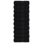vidaXL Prosoape de oaspeți, FROGN, 10 buc., negru, 30x50 cm, 360 g/m²