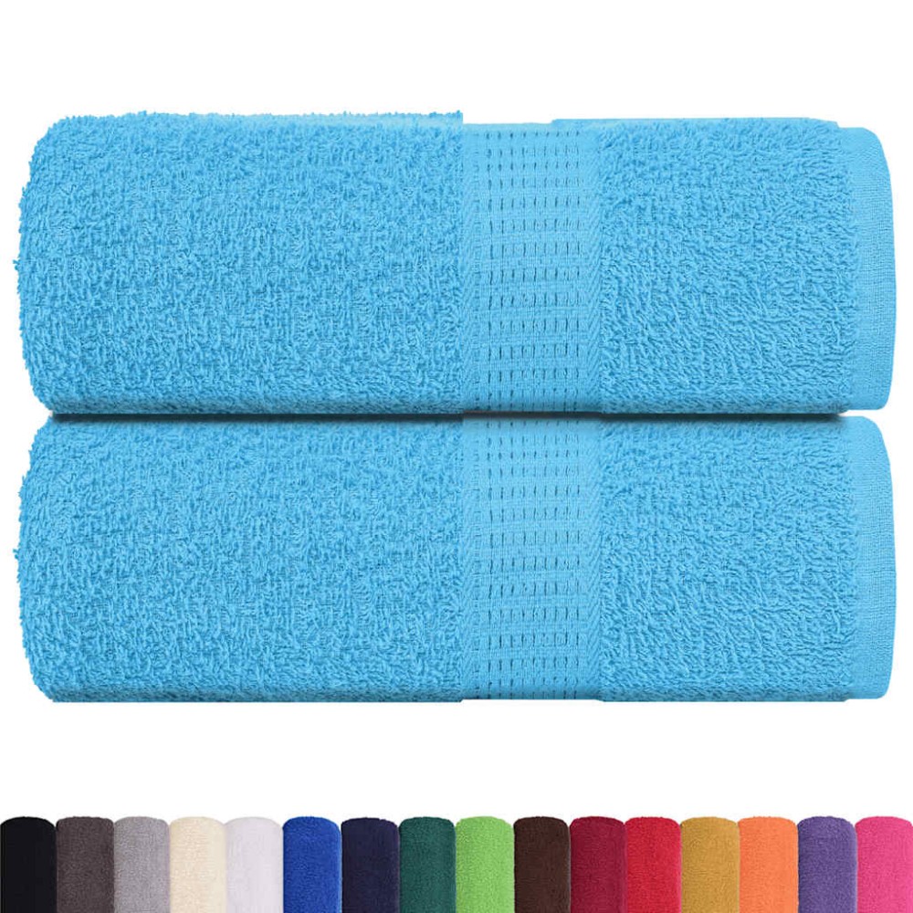 vidaXL Prosoape de baie 2 buc. FROGN turcoaz 30x30 cm 100% bumbac