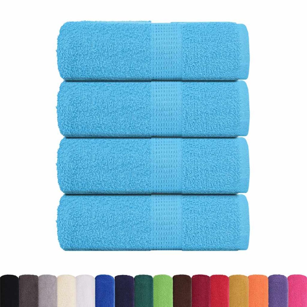vidaXL Prosoape de baie 4 buc. FROGN turcoaz 30x30 cm 100% bumbac