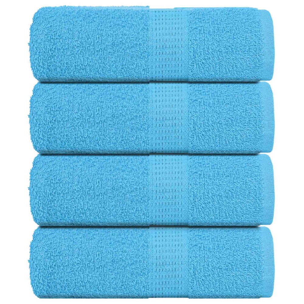 vidaXL Prosoape de baie 4 buc. FROGN turcoaz 30x30 cm 100% bumbac
