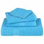 vidaXL Prosoape de baie 10 buc. FROGN turcoaz 30x30 cm 100% bumbac vidaXL Prosoape de baie 10 buc. FROGN turcoaz 30x30 cm 100% bumbac