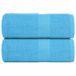 vidaXL Prosoape pentru oaspeți 2 buc turcoaz 360 g/m² 100% bumbac vidaXL Prosoape pentru oaspeți 2 buc turcoaz 360 g/m² 100% bumbac