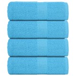 vidaXL Prosoape pentru oaspeți 4 buc turcoaz 360 g/m² 100% bumbac vidaXL Prosoape pentru oaspeți 4 buc turcoaz 360 g/m² 100% bumbac