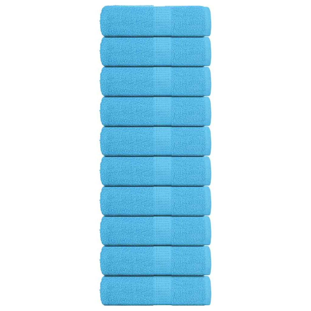 vidaXL Prosoape de oaspeți, FROGN, 10 buc., turcoaz, 30x50 cm, 360 g/m²