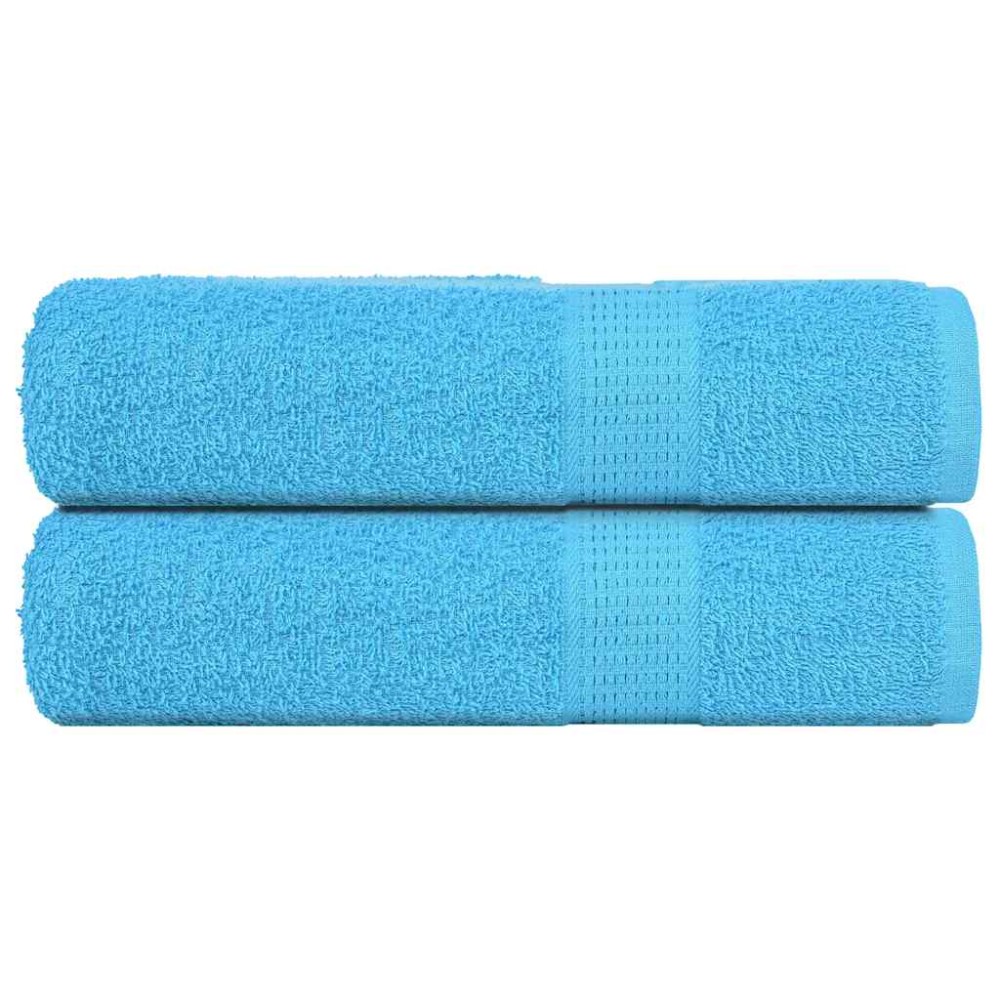 vidaXL Prosoape de mână 2 buc Turcoaz 50x100 cm 360 g/m² 100% bumbac