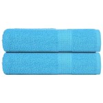 vidaXL Prosoape de mână 2 buc Turcoaz 50x100 cm 360 g/m² 100% bumbac vidaXL Prosoape de mână 2 buc Turcoaz 50x100 cm 360 g/m² 100% bumbac
