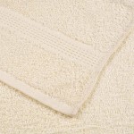 vidaXL Prosoape de baie 2 buc. FROGN, crem, 30x30 cm, 100% bumbac vidaXL Prosoape de baie 2 buc. FROGN, crem, 30x30 cm, 100% bumbac