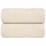 vidaXL Prosoape pentru oaspeți 2 buc crem 30x50cm 360 g/m² 100% bumbac vidaXL Prosoape pentru oaspeți 2 buc crem 30x50cm 360 g/m² 100% bumbac