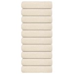 vidaXL Prosoape de duș, FROGN, 10 buc., crem, 70x140 cm, 360 g/m²
