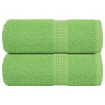 vidaXL Prosoape de baie, 2 buc. FROGN, verde măr, 30x30 cm, 100% bumbac vidaXL Prosoape de baie, 2 buc. FROGN, verde măr, 30x30 cm, 100% bumbac