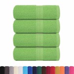 vidaXL Prosoape de baie 4 buc. FROGN Verde măr 30x30 cm 100% bumbac vidaXL Prosoape de baie 4 buc. FROGN Verde măr 30x30 cm 100% bumbac