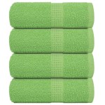 vidaXL Prosoape de baie 4 buc. FROGN Verde măr 30x30 cm 100% bumbac vidaXL Prosoape de baie 4 buc. FROGN Verde măr 30x30 cm 100% bumbac