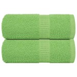 vidaXL Prosoape pentru oaspeți 2 buc Verde măr 360 g/m² 100% bumbac vidaXL Prosoape pentru oaspeți 2 buc Verde măr 360 g/m² 100% bumbac