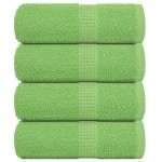vidaXL Prosoape pentru oaspeți 4 buc Verde măr 360 g/m² 100% bumbac vidaXL Prosoape pentru oaspeți 4 buc Verde măr 360 g/m² 100% bumbac