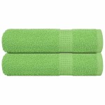 vidaXL Prosoape de mână 2 buc Verde măr 50x100 cm 360 g/m² 100% bumbac vidaXL Prosoape de mână 2 buc Verde măr 50x100 cm 360 g/m² 100% bumbac