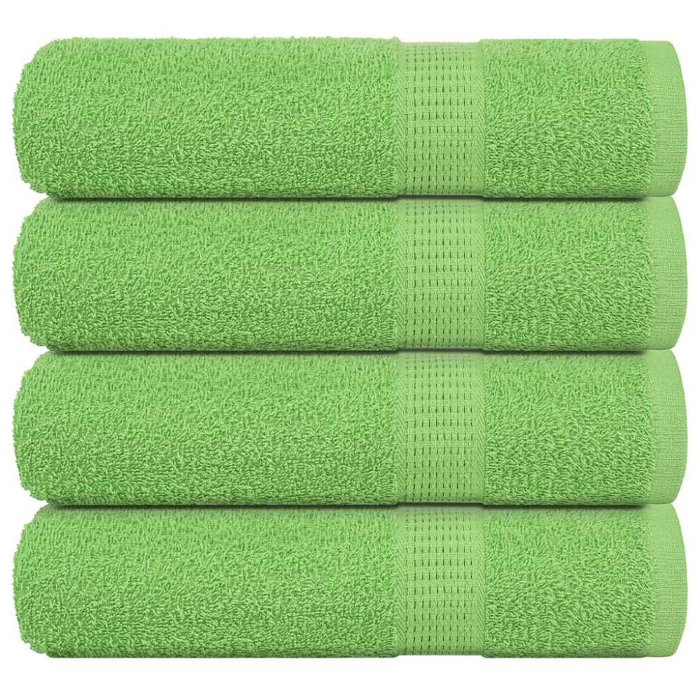 vidaXL Prosoape de mâini, FROGN, 4 buc., verde măr, 50x100 cm, 360 g/m²