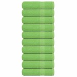 vidaXL Prosoape de mâini, FROGN, 10 buc., verde măr, 50x100 cm, 360 g/m²