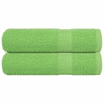 vidaXL Prosoape de duș 2 buc Verde măr 70x140 cm 360 g/m² 100% bumbac vidaXL Prosoape de duș 2 buc Verde măr 70x140 cm 360 g/m² 100% bumbac