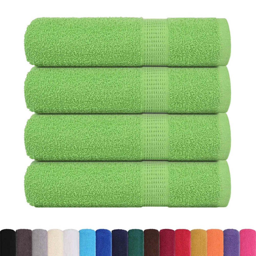 vidaXL Prosoape de duș 4 buc Verde măr 70x140 cm 360 g/m² 100% bumbac