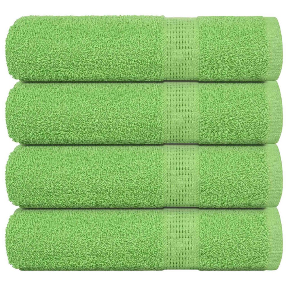vidaXL Prosoape de duș 4 buc Verde măr 70x140 cm 360 g/m² 100% bumbac