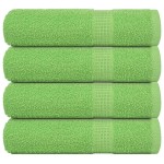 vidaXL Prosoape de duș 4 buc Verde măr 70x140 cm 360 g/m² 100% bumbac vidaXL Prosoape de duș 4 buc Verde măr 70x140 cm 360 g/m² 100% bumbac