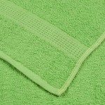 vidaXL Prosoape de baie, FROGN, 2 buc, verde măr, 100x150 cm, 360 g/m²