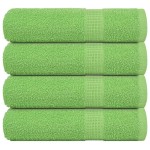 vidaXL Prosoape de baie 4 buc Verde mere 100x150cm 360g/m² 100% bumbac vidaXL Prosoape de baie 4 buc Verde mere 100x150cm 360g/m² 100% bumbac