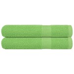 vidaXL Prosoape saună 2 buc Verde măr 80x200 cm 360 g/m² 100% bumbac vidaXL Prosoape saună 2 buc Verde măr 80x200 cm 360 g/m² 100% bumbac