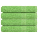 vidaXL Prosoape 4 buc Verde mere 100x200 cm 360 g/m² 100% bumbac vidaXL Prosoape 4 buc Verde mere 100x200 cm 360 g/m² 100% bumbac
