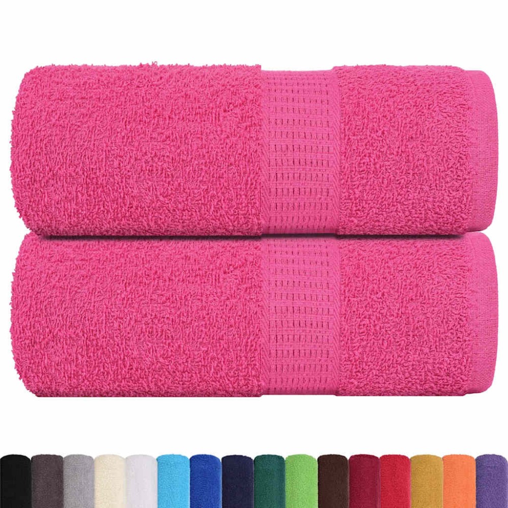 vidaXL Prosoape de baie, 2 buc. FROGN, roz, 30x30 cm, 100% bumbac