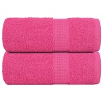 vidaXL Prosoape de baie, 2 buc. FROGN, roz, 30x30 cm, 100% bumbac vidaXL Prosoape de baie, 2 buc. FROGN, roz, 30x30 cm, 100% bumbac