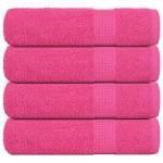 vidaXL Prosoape de mâini, FROGN, 4 buc., roz, 50x100 cm, 360 g/m²