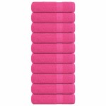 vidaXL Prosoape de mână 10 buc roz 50x100 cm 360 g/m² 100% bumbac vidaXL Prosoape de mână 10 buc roz 50x100 cm 360 g/m² 100% bumbac
