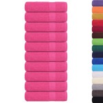 vidaXL Prosoape de baie 10 buc roz 100x150 cm 360 g/m² 100% bumbac vidaXL Prosoape de baie 10 buc roz 100x150 cm 360 g/m² 100% bumbac