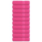 vidaXL Prosoape de baie 10 buc roz 100x150 cm 360 g/m² 100% bumbac vidaXL Prosoape de baie 10 buc roz 100x150 cm 360 g/m² 100% bumbac