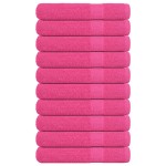 vidaXL Prosoape de saună, FROGN, 10 buc., roz, 80x200 cm, 360 g/m²