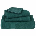 vidaXL Set prosoape 8 piese verde 360 g/m² 100% bumbac vidaXL Set prosoape 8 piese verde 360 g/m² 100% bumbac