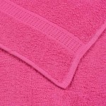 vidaXL Set prosoape 6 piese roz 360 g/m² 100% bumbac vidaXL Set prosoape 6 piese roz 360 g/m² 100% bumbac